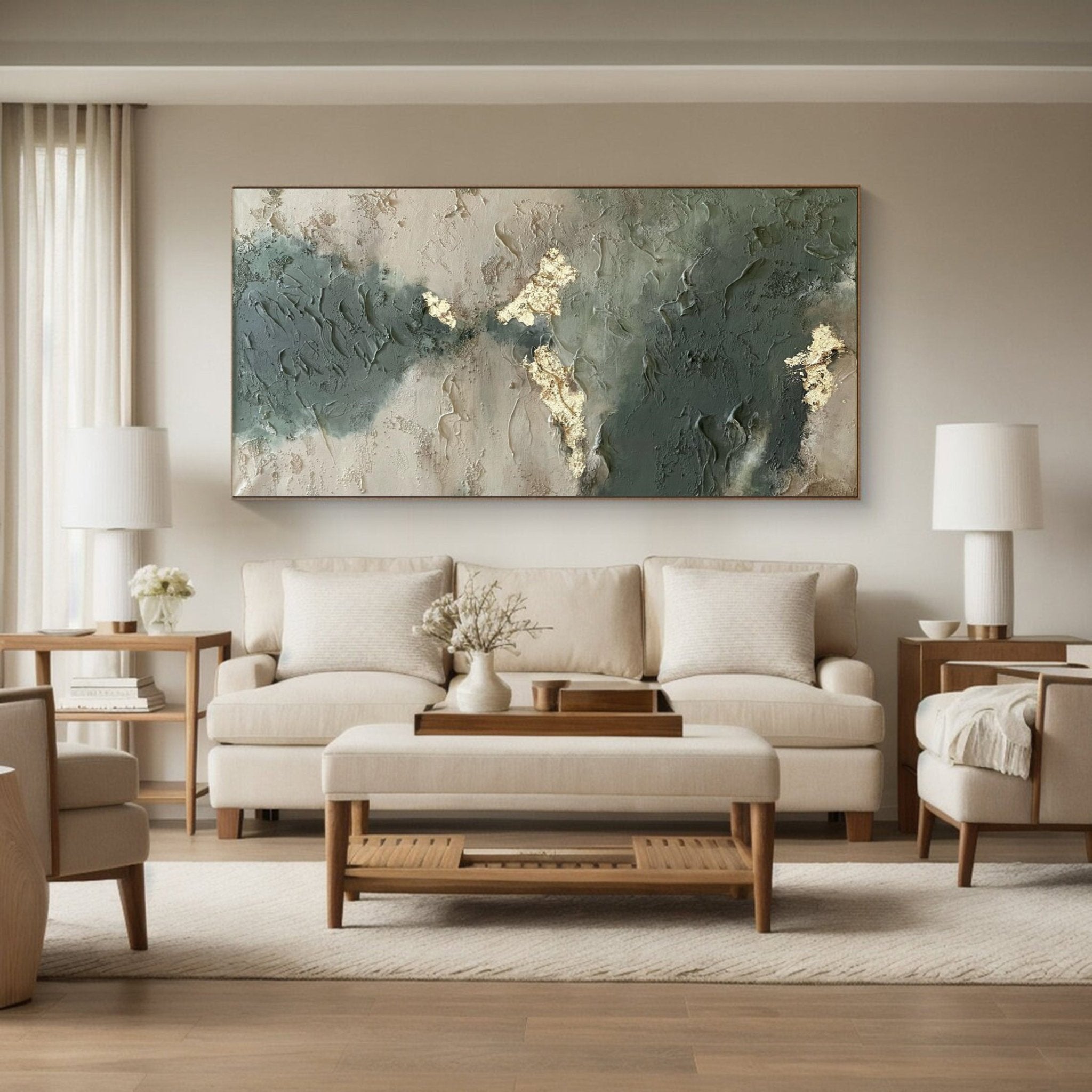 Wabi - Sabi Abstract Impasto Oil Painting SR0041 - Viral Wall Art